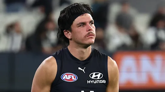 Elijah Hollands après la défaite contre les Magpies jeudi soir dernier.