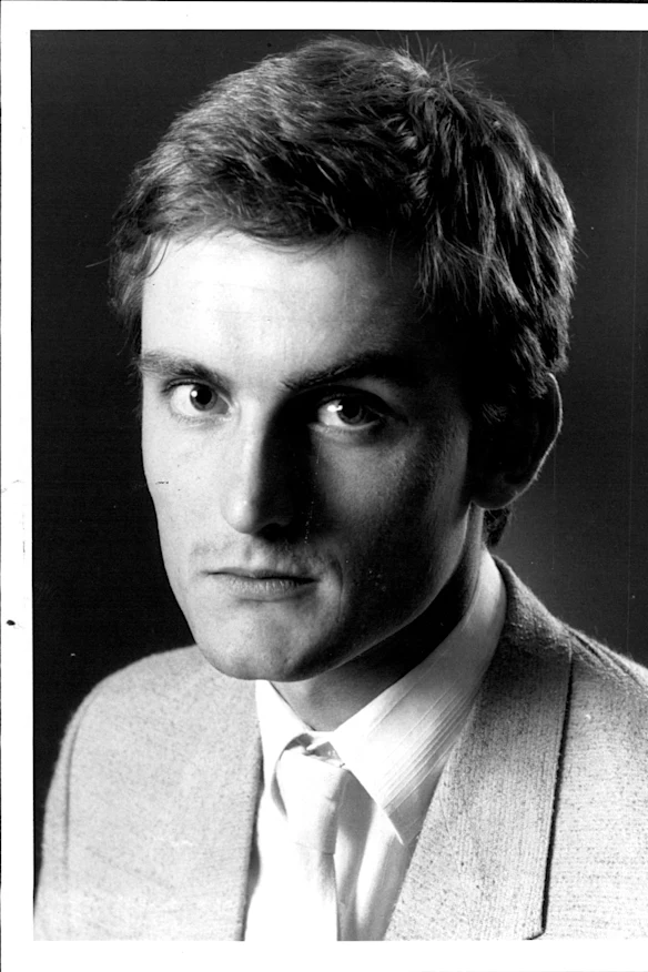 Richard Glover lorsqu'il a débuté au Herald en 1983.