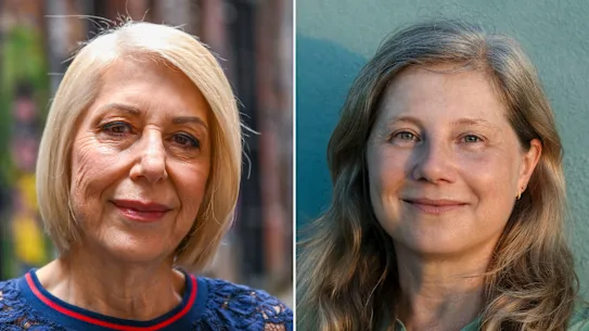 Louise Alder, ancienne directrice d'AWW (à gauche) et Rosemarie Milsom, nouvelle directrice.