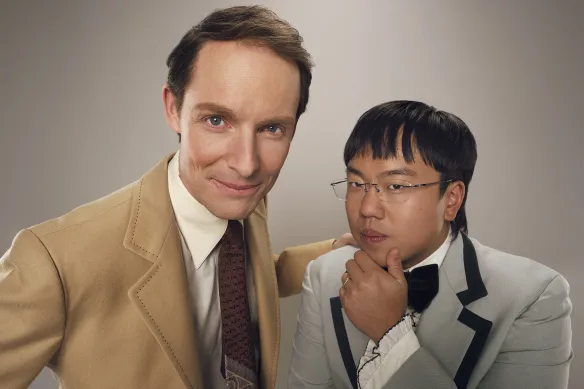 Guy Montgomery avec son ancien acolyte de Spelling Bee, Aaron Chen.