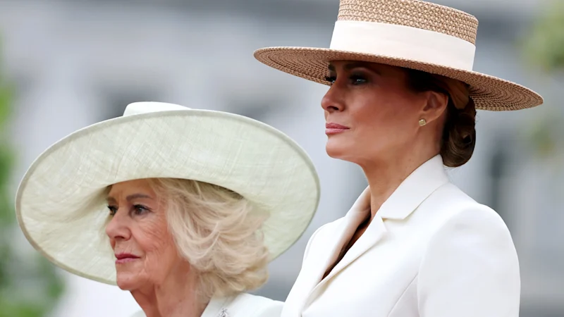 La mode du banquet d'État américain de la reine Camilla