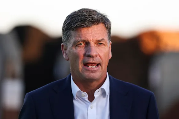 Le chef de l'opposition Angus Taylor.