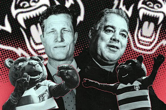 Le PDG des Perth Bears, Anthony De Ceglie, et l'entraîneur-chef Mal Meninga sont des personnalités clés de la start-up de la LNR.