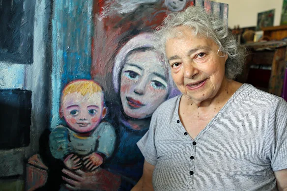Mirka Mora dans son studio de Richmond dans Monsieur Mayonnaise.