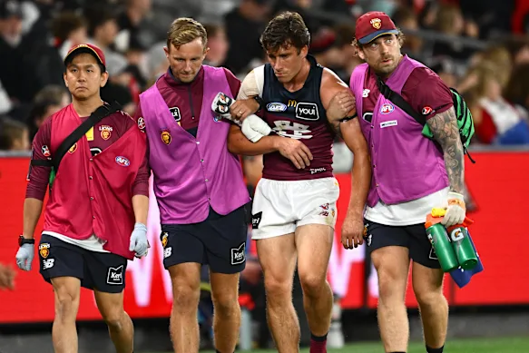 Noah Answerth des Lions a subi des commotions cérébrales consécutives.