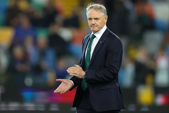 L'entraîneur des Wallabies, Joe Schmidt.