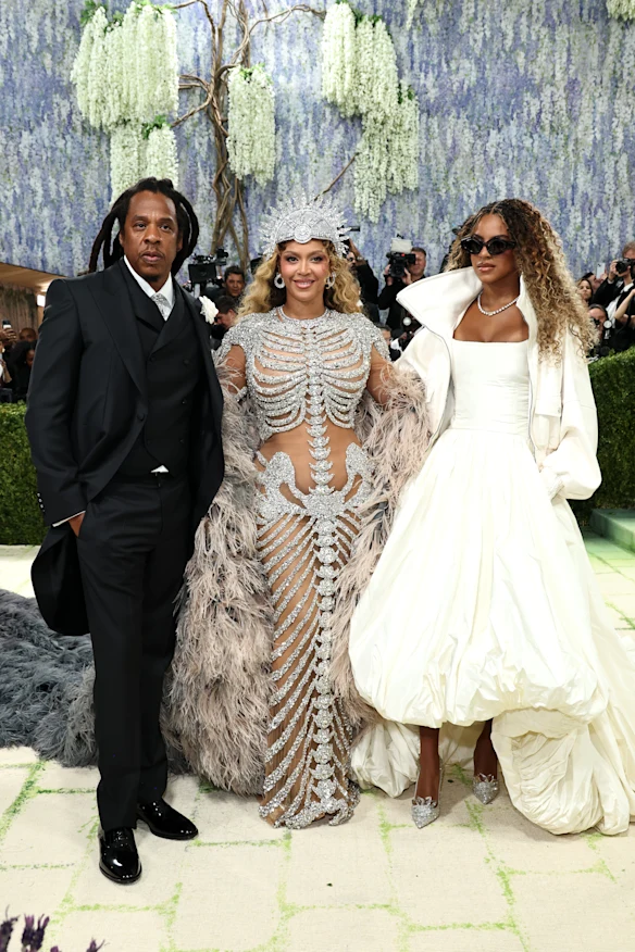 Jay-Z, Beyoncé et Blue Ivy Carter.