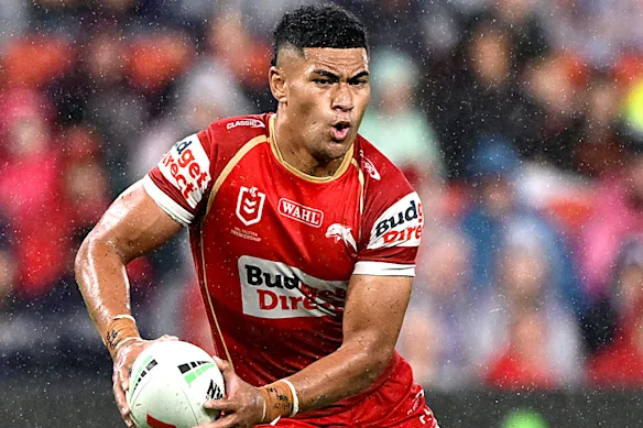 Le demi-arrière des Dolphins Isaiya Katoa.