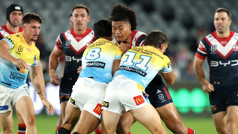 Les Titans frappent en premier mais les Roosters ripostent pour prendre l'avantage à la mi-temps