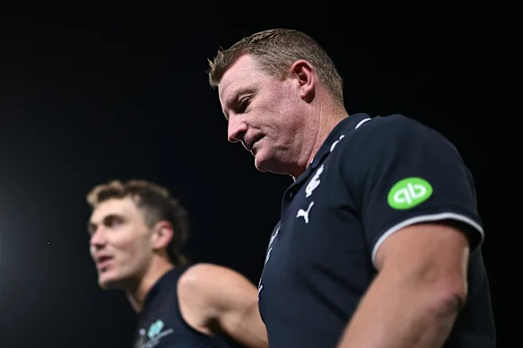 Même s'ils ne sont pas satisfaits d'une nouvelle défaite, il y avait des raisons d'être optimiste vendredi soir alors que les Blues de Patrick Cripps et Michael Voss se sont battus en seconde période, sans se démentir.