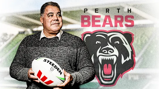 Mal Meninga espère se lancer dans la course avec les Bears de Perth sur leur terrain du HBF Park.