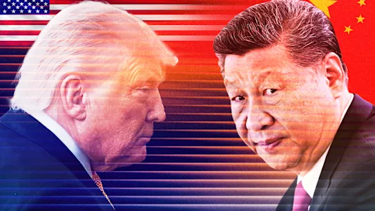 La Chine et Xi Jinping (à droite) abordent la réunion dans une position bien plus forte que Donald Trump, selon un expert.