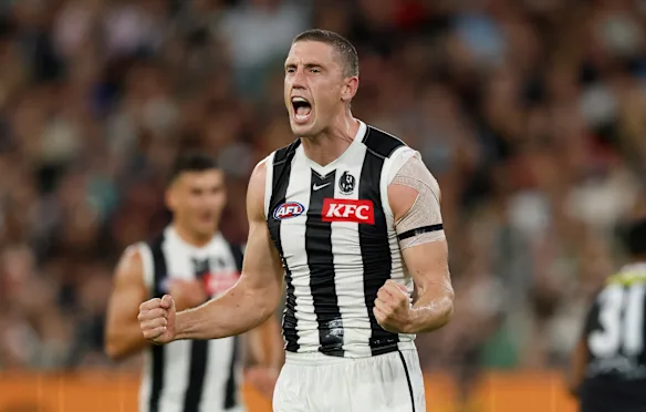 Hors de combat : Darcy Cameron, le ruckman des Magpies, manquera le voyage de vendredi soir à Sydney.