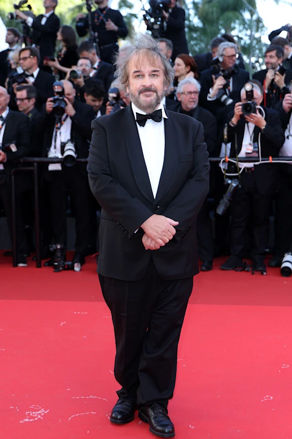 Peter Jackson sur le tapis rouge lors de l'ouverture du festival de Cannes cette année.