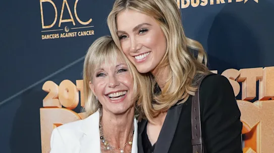 Olivia Newton-John et Delta Goodrem à Los Angeles en 2019.