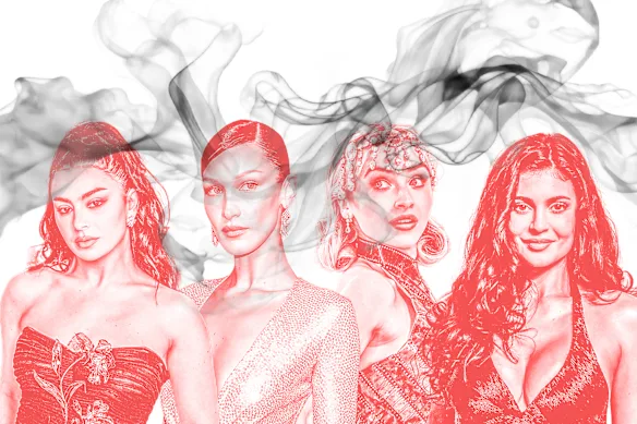 Charli XCX, Bella Hadid, Sabrina Carpenter et Kylie Jenner font partie d'une cohorte croissante de célébrités photographiées en train de fumer sur les réseaux sociaux et dans la culture pop.