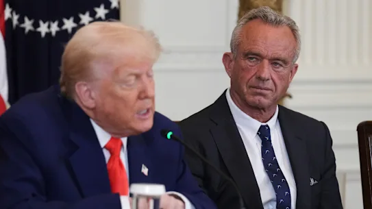 Le président Trump et Robert F. Kennedy lors d’un événement Make America Healthy Again en mai.