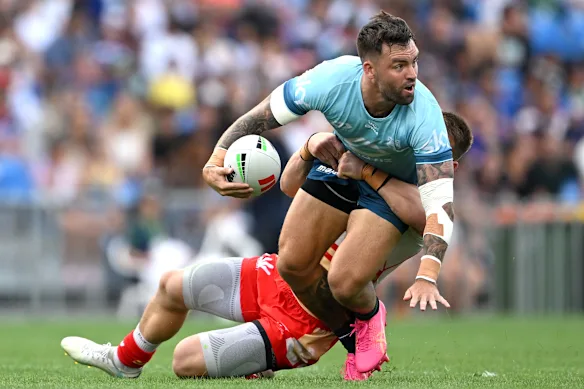 Les exploits du Warrior Wayde Egan dimanche auraient attiré l'attention de l'entraîneur des Blues Laurie Daley.