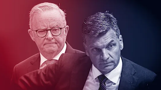Anthony Albanese et Angus Taylor.