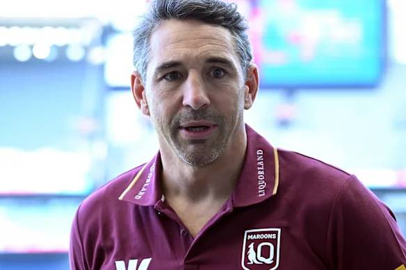 L'entraîneur du Queensland, Billy Slater, lundi.