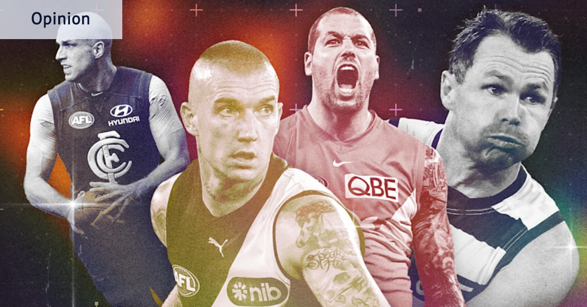 Les 10 meilleurs joueurs de l'ère du champion des Collingwood Magpies Scott Pendlebury. Les joueurs actuels Marcus Bontempelli, Patrick Dangerfield et Max Gawn sont également nommés