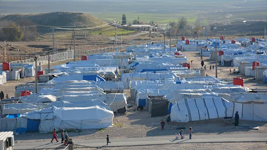 Le camp de détention d'Al-Roj, dans le nord de la Syrie.