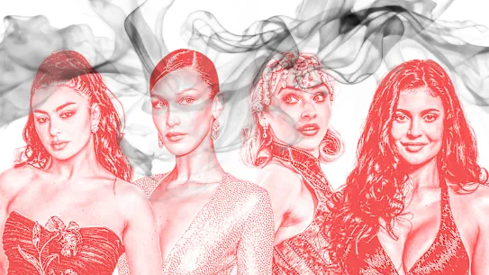 Charli XCX, Bella Hadid, Sabrina Carpenter et Kylie Jenner font partie d'une cohorte croissante de célébrités photographiées en train de fumer sur les réseaux sociaux et dans la culture pop. 