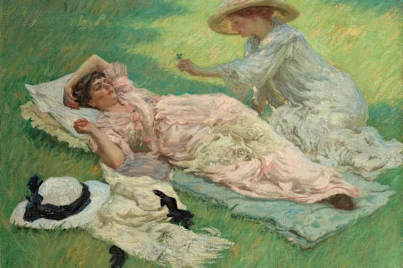 Rupert Bunny « Le trèfle à quatre feuilles » c1915-1917, collection John et Caroline Laws.