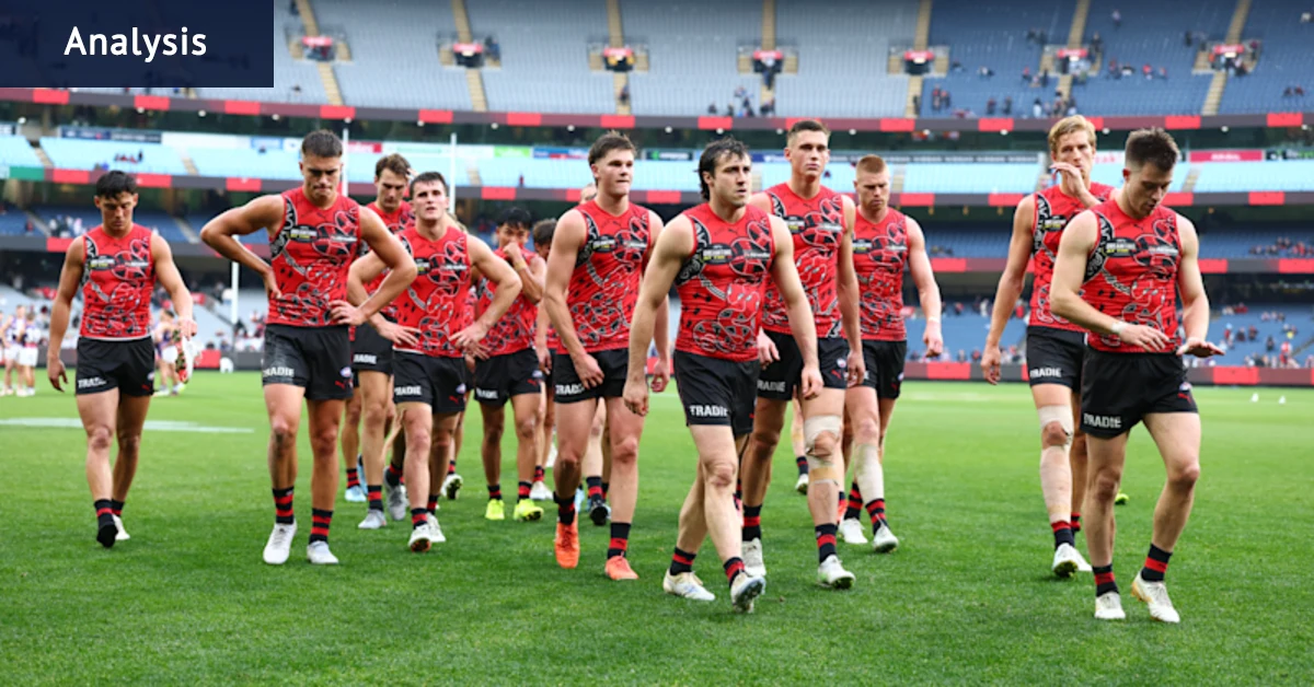 Ce moment à la fin du mandat d'entraîneur de Brad Scott chez les Bombers d'Essendon a montré que la joie avait disparu du club et de ses fans.