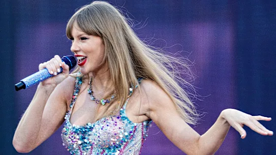 Taylor Swift a demandé que sa voix et son image soient déposées. Remarque : cette image n'est pas le visuel utilisé dans sa candidature.