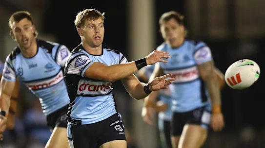 Blayke Brailey en action contre Manly avant de se blesser au bras.