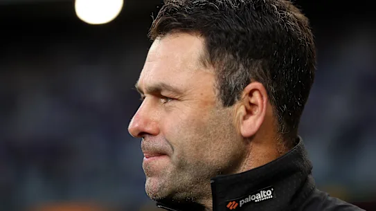L'entraîneur par intérim des Essendon Bombers, Dean Solomon.