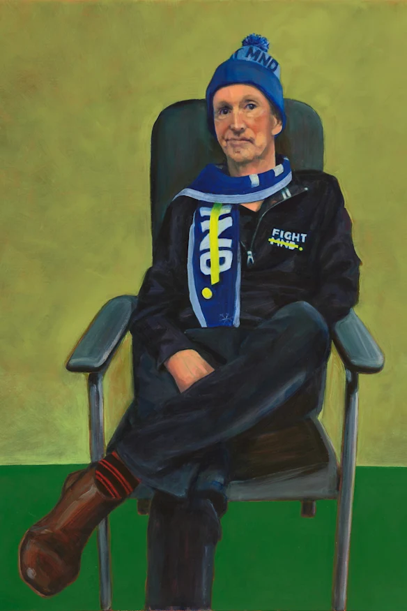 Finaliste du prix Archibald : Linda Gold's Still Standing and Fighting.