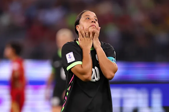 Sam Kerr lors de la Coupe d'Asie féminine.
