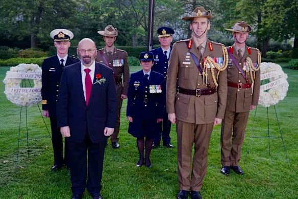 Le major-général Andrew Freeman (à droite) a servi comme attaché de défense de l'Australie à Washington. 