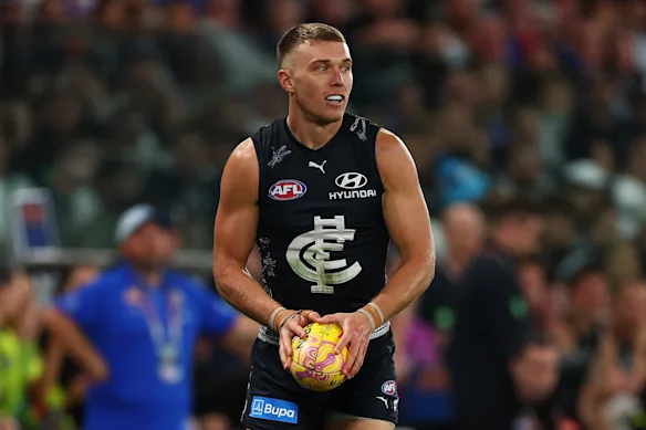Cripps a joué un rôle central dans la victoire des Blues contre les Bulldogs.