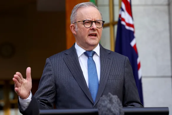 Premier ministre Anthony Albanese.