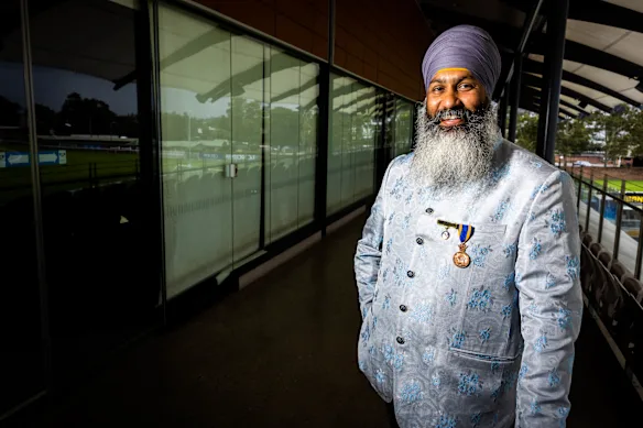 Le fondateur de l'association caritative Turbans 4 Australia, Amar Singh. 