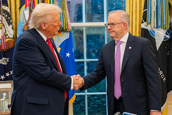 Donald Trump et Anthony Albanese se rencontrent à la Maison Blanche.