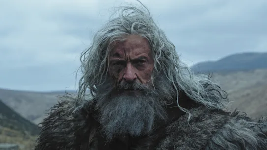 Hugh Jackman dans le rôle d'un Robin des Bois grisonnant.