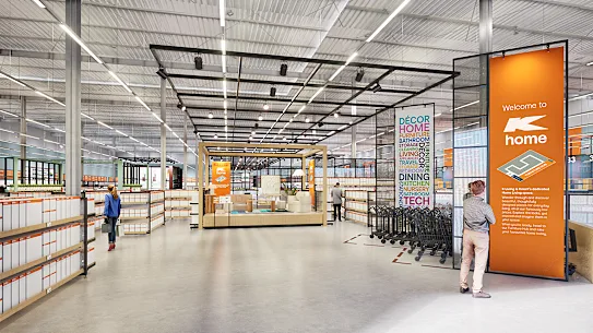 Kmart s'attaque à IKEA avec un nouveau concept de showroom de meubles.