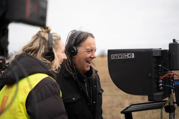 J'aime ce que je vois : Tony Rogers sur le tournage du film.