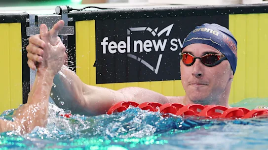 Cam McEvoy remporte la finale du 50 m nage libre masculin aux essais australiens de natation mercredi soir.