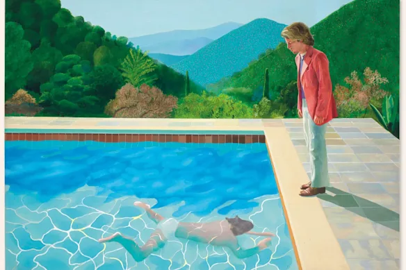 Le Portrait d'un artiste (piscine à deux personnages) de Hockney, 1972, a établi un record lors de sa vente aux enchères en 2018.