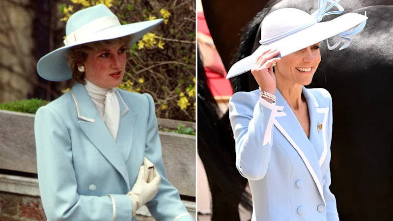 Habillée selon la tradition : la princesse Catherine transmet l'héritage stylistique de Diana au Trooping the Color à Londres