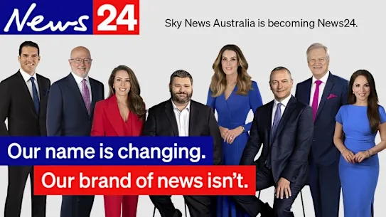 Sky News espère s'appeler News24 après un changement de marque annoncé vendredi dernier.