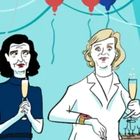 C&rsquo;est la fête pour Zali Steggall et Allegra Spender. Maintenant, ils doivent trouver des fêtards