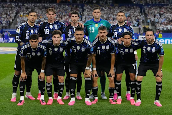 Le onze de départ de l'Argentine.