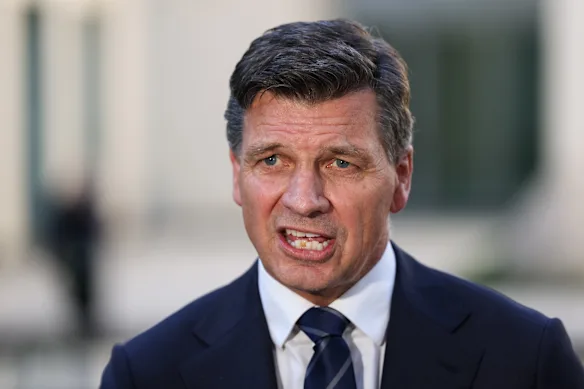 Le chef du Parti libéral, Angus Taylor.