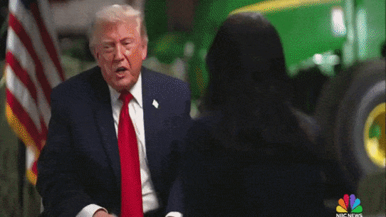 Trump sort en trombe de l'interview de NBC.